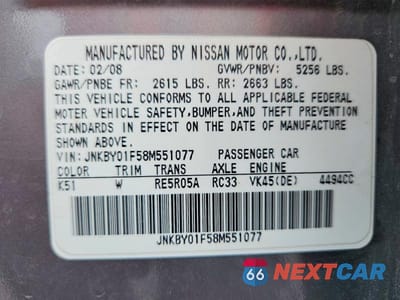 Zdjęcie 12 z 12 samochodu: 2008 INFINITI M45 X VIN:JNKBY01F58M551077 - miniatura