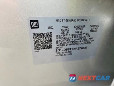 Zdjęcie 13 z 13 samochodu: 2022 CHEVROLET MALIBU LT VIN:1G1ZD5STXNF174090 - miniatura
