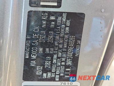 Zdjęcie 12 z 12 samochodu: 2022 KIA FORTE LXS VIN:3KPF24AD9NE468269 - miniatura