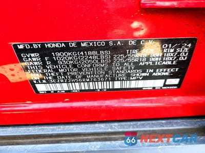 Zdjęcie 12 z 12 samochodu: 2024 HONDA HR-V SPORT VIN:3CZRZ2H56RM763671 - miniatura