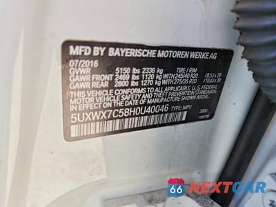 Zdjęcie 13 z 13 samochodu: 2017 BMW X3 XDRIVE35I VIN:5UXWX7C58H0U40046 - miniatura