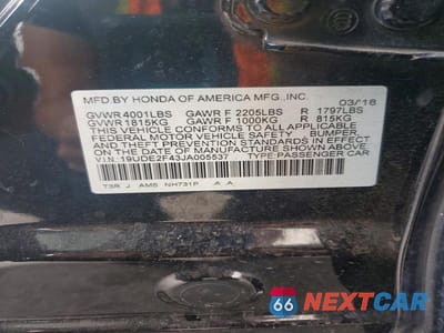 Zdjęcie 12 z 12 samochodu: 2018 ACURA ILX SPECIAL EDITION VIN:19UDE2F43JA005537 - miniatura