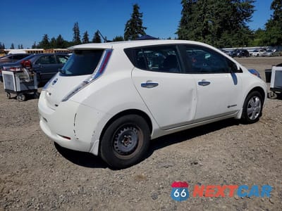 Trzecie zdjęcie samochodu z tyłu: 2017 NISSAN LEAF S VIN:1N4BZ0CP6HC303226 - miniatura