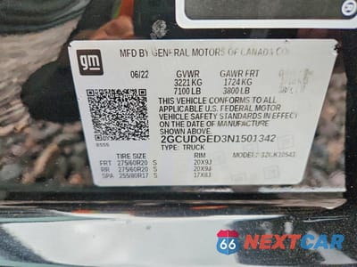 Zdjęcie 13 z 13 samochodu: 2022 CHEVROLET SILVERADO K1500 LTZ VIN:2GCUDGED3N1501342 - miniatura