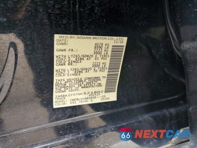 Zdjęcie 12 z 12 samochodu: 2017 NISSAN TITAN XD SV VIN:1N6BA1F47HN521802 - miniatura