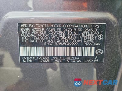 Zdjęcie 13 z 13 samochodu: 2022 LEXUS IS 350 F SPORT VIN:JTHGZ1B28N5049299 - miniatura