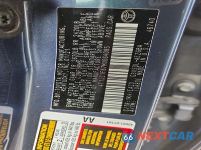Zdjęcie 13 z 13 samochodu: 2021 TOYOTA AVALON XLE VIN:4T1JZ1FB7MU064085 - miniatura
