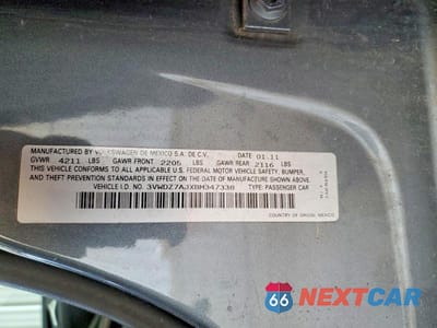 Zdjęcie 13 z 13 samochodu: 2011 VOLKSWAGEN JETTA SE VIN:3VWDZ7AJXBM347338 - miniatura