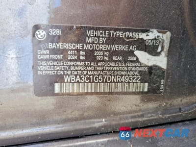 Zdjęcie 12 z 12 samochodu: 2013 BMW 328 I SULEV VIN:WBA3C1G57DNR49322 - miniatura