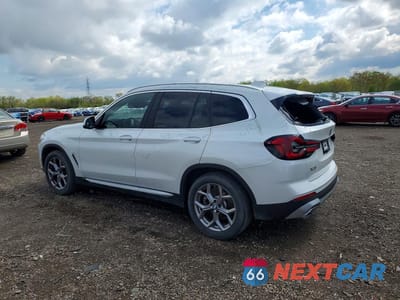 Drugie zdjęcie samochodu z przodu: 2022 BMW X3 XDRIVE30I VIN:5UX53DP04N9J20928 - miniatura