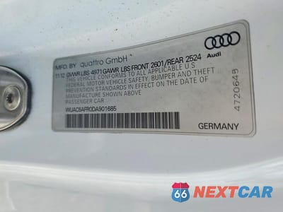 Zdjęcie 12 z 12 samochodu: 2013 AUDI RS5 VIN:WUAC6AFR0DA901685 - miniatura