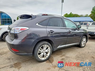 Trzecie zdjęcie samochodu z tyłu: 2010 LEXUS RX 450H VIN:JTJBC1BA0A2020635 - miniatura