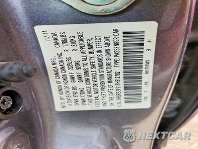 Zdjęcie 12 z 12 samochodu: 2015 HONDA CIVIC EXL VIN:2HGFB2F91FH512782 - miniatura