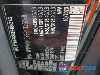 Zdjęcie 13 z 13 samochodu: 2023 MERCEDES-BENZ METRIS VIN:W1WV0FEY8P4330788 - miniatura