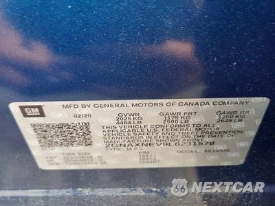 Zdjęcie 14 z 14 samochodu: 2020 CHEVROLET EQUINOX PREMIER VIN:2GNAXNEV9L6231578 - miniatura