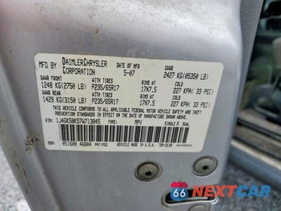 Zdjęcie 13 z 13 samochodu: 2007 JEEP LIBERTY LIMITED VIN:1J4GK58K57W713845 - miniatura