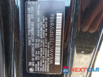 Zdjęcie 12 z 12 samochodu: 2009 BMW 335 I VIN:WBAWL73519P178986 - miniatura
