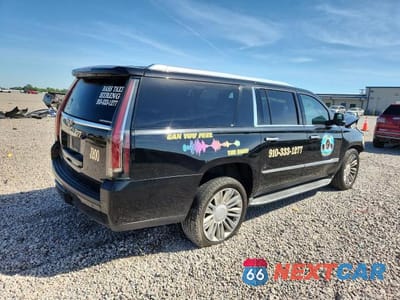 Trzecie zdjęcie samochodu z tyłu: 2016 CADILLAC ESCALADE ESV PLATINUM VIN:1GYS4KKJXGR105918 - miniatura