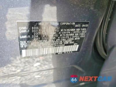 Zdjęcie 13 z 13 samochodu: 2023 SUBARU ASCENT TOURING VIN:4S4WMAWDXP3436888 - miniatura
