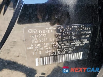 Zdjęcie 12 z 12 samochodu: 2023 HYUNDAI SONATA SEL PLUS VIN:KMHL44J23PA281607 - miniatura