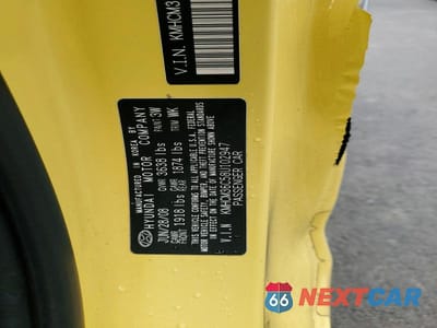 Zdjęcie 12 z 12 samochodu: 2008 HYUNDAI ACCENT GLS VIN:KMHCM36C58U102947 - miniatura