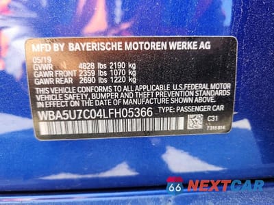 Zdjęcie 13 z 13 samochodu: 2020 BMW M340I VIN:WBA5U7C04LFH05366 - miniatura