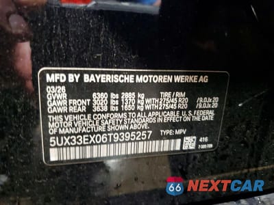 Zdjęcie 13 z 13 samochodu: 2026 BMW X6 XDRIVE40I VIN:5UX33EX06T9395257 - miniatura