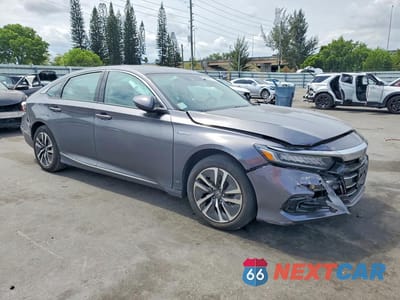 Czwarte zdjęcie samochodu z boku: 2022 HONDA ACCORD HYBRID EXL VIN:1HGCV3F50NA031528 - miniatura