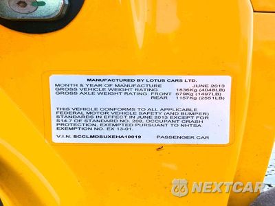 Zdjęcie 12 z 12 samochodu: 2014 LOTUS EVORA VIN:SCCLMDSUXEHA10019 - miniatura