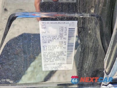 Zdjęcie 13 z 13 samochodu: 2021 NISSAN MURANO SL VIN:5N1AZ2CS1MC144840 - miniatura