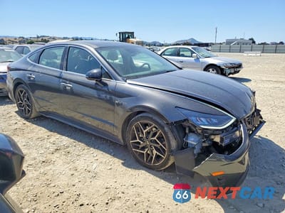 Czwarte zdjęcie samochodu z boku: 2021 HYUNDAI SONATA N LINE VIN:5NPEK4JC5MH128761 - miniatura
