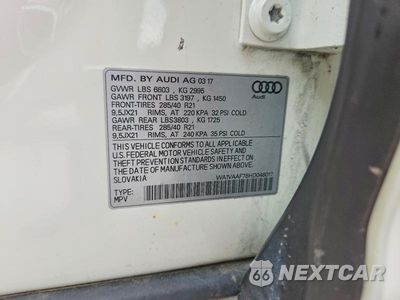 Zdjęcie 13 z 13 samochodu: 2017 AUDI Q7 PRESTIGE VIN:WA1VAAF78HD048017 - miniatura
