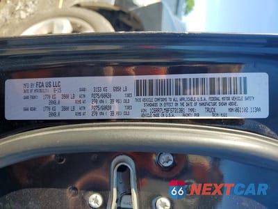 Zdjęcie 13 z 13 samochodu: 2015 RAM 1500 SLT VIN:1C6RR7LM8FS731381 - miniatura