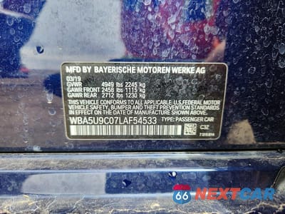 Zdjęcie 12 z 12 samochodu: 2020 BMW M340XI VIN:WBA5U9C07LAF54533 - miniatura