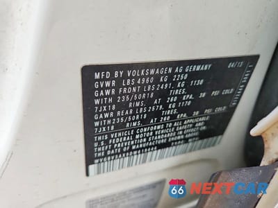 Zdjęcie 13 z 13 samochodu: 2013 VOLKSWAGEN TIGUAN S VIN:WVGBV3AX9DW619444 - miniatura