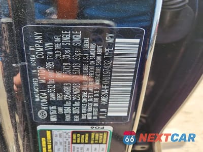Zdjęcie 13 z 13 samochodu: 2017 HYUNDAI SANTA FE SE VIN:KM8SN4HFXHU197432 - miniatura