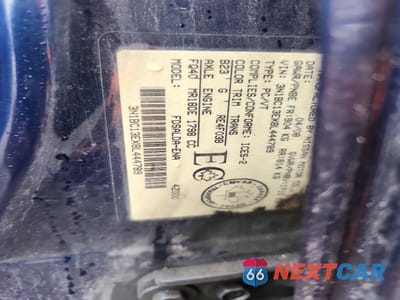 Zdjęcie 12 z 12 samochodu: 2008 NISSAN VERSA 1.8 S VIN:3N1BC13EX8L444789 - miniatura
