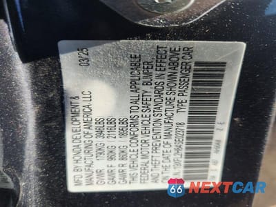 Zdjęcie 12 z 12 samochodu: 2025 HONDA CIVIC SPORT VIN:19XFL2H84SE023718 - miniatura