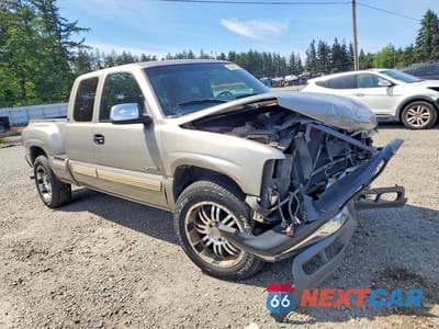 Czwarte zdjęcie samochodu z boku: 2001 CHEVROLET SILVERADO K1500 VIN:1GCEK19T21Z282805 - miniatura