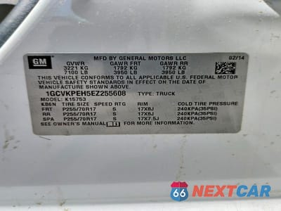 Zdjęcie 12 z 12 samochodu: 2014 CHEVROLET SILVERADO K1500 VIN:1GCVKPEH5EZ255608 - miniatura
