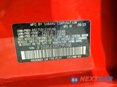 Zdjęcie 13 z 13 samochodu: 2024 SUBARU IMPREZA RS VIN:JF1GUHJC6R8295166 - miniatura
