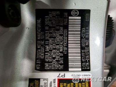 Zdjęcie 13 z 13 samochodu: 2012 TOYOTA CAMRY SE VIN:4T1BF1FK3CU013209 - miniatura