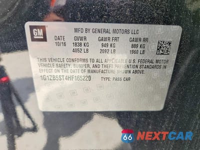 Zdjęcie 12 z 12 samochodu: 2017 CHEVROLET MALIBU LS VIN:1G1ZB5ST4HF165220 - miniatura