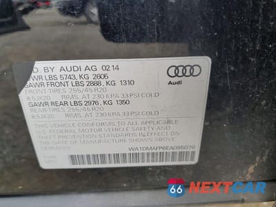 Zdjęcie 12 z 12 samochodu: 2014 AUDI Q5 TDI PREMIUM PLUS VIN:WA1DMAFP6EA095076 - miniatura