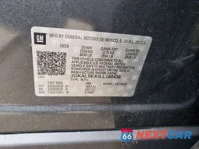 Zdjęcie 13 z 13 samochodu: 2020 GMC TERRAIN DENALI VIN:3GKALSEX5LL180438 - miniatura