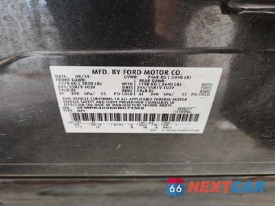 Zdjęcie 13 z 13 samochodu: 2019 FORD EDGE TITANIUM VIN:2FMPK4K96KBC73369 - miniatura