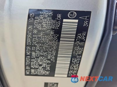 Zdjęcie 12 z 12 samochodu: 2006 LEXUS SC 430 VIN:JTHFN48Y969002992 - miniatura