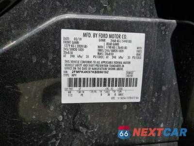 Zdjęcie 13 z 13 samochodu: 2019 FORD EDGE TITANIUM VIN:2FMPK4K97KBB86192 - miniatura