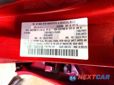 Zdjęcie 12 z 12 samochodu: 2016 MAZDA 3 TOURING VIN:3MZBM1V74GM312125 - miniatura