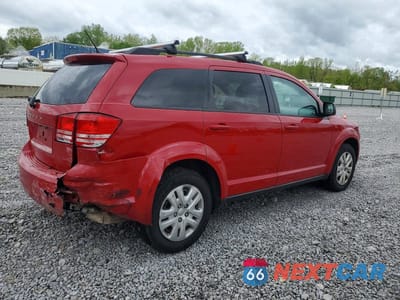 Trzecie zdjęcie samochodu z tyłu: 2017 DODGE JOURNEY SE VIN:3C4PDCAB3HT601860 - miniatura